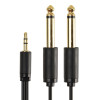 CABLETIME καλώδιο ήχου 3.5mm σε 2x 6.35mm AV310-17G, 1.8m, μαύρο | Καλώδια - Αντάπτορες | elabstore.gr