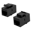 POWERTECH Keystone module RJ45 CAB-N463, CAT 6A UTP, μαύρο | Εξοπλισμός IT | elabstore.gr