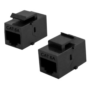 POWERTECH Keystone module RJ45 CAB-N463, CAT 6A UTP, μαύρο | Εξοπλισμός IT | elabstore.gr