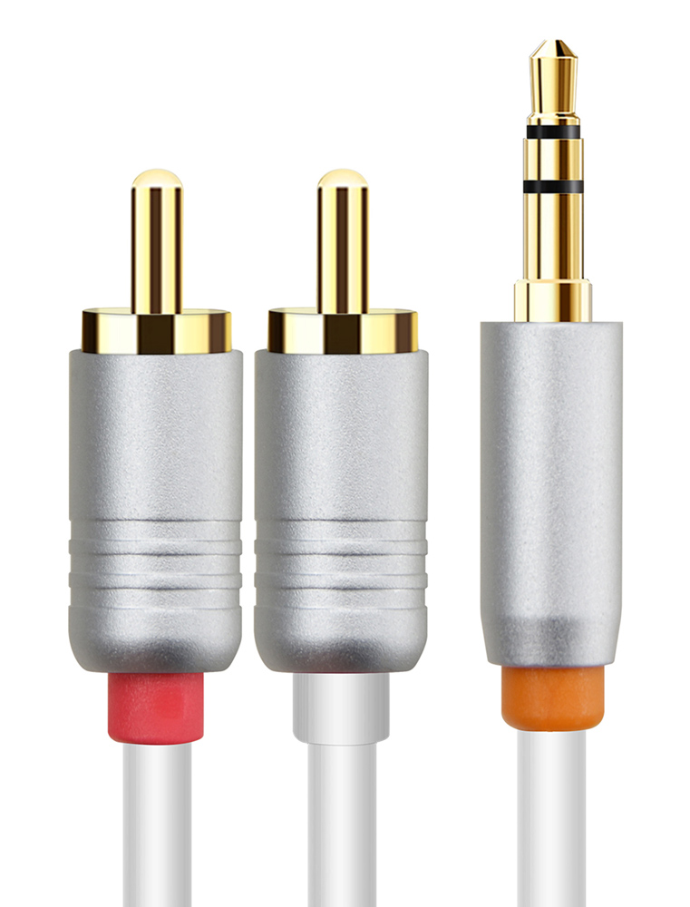 CABLETIME καλώδιο ήχου 3.5mm σε 2x RCA CT-AV314-P12G, 1m, λευκό | eLabstore.gr CABLETIME καλώδιο ήχου 3.5mm σε 2x RCA CT-AV314-P12G, 1m, λευκό | Καλώδια - Αντάπτορες | elabstore.gr