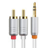 CABLETIME καλώδιο ήχου 3.5mm σε 2x RCA CT-AV314-P12G, 3m, λευκό | Καλώδια - Αντάπτορες | elabstore.gr