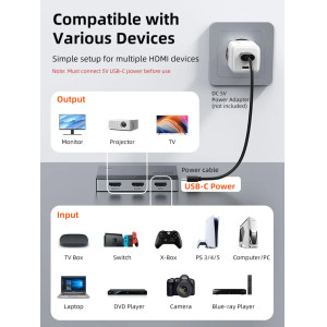 CABLETIME HDMI splitter CT-HSP4K2-AG, 1 σε 2, 4K/60Hz, uni-directional, γκρι | eLabstore.gr CABLETIME HDMI splitter CT-HSP4K2-AG, 1 σε 2, 4K/60Hz, uni-directional, γκρι | Καλώδια - Αντάπτορες | elabstore.gr