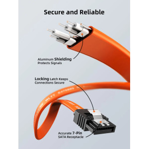 CABLETIME καλώδιο SATA III CT-SATA3R, γωνιακό, 6Gbps, 0.50m, πορτοκαλί | eLabstore.gr CABLETIME καλώδιο SATA III CT-SATA3R, γωνιακό, 6Gbps, 0.50m, πορτοκαλί | Καλώδια - Αντάπτορες | elabstore.gr
