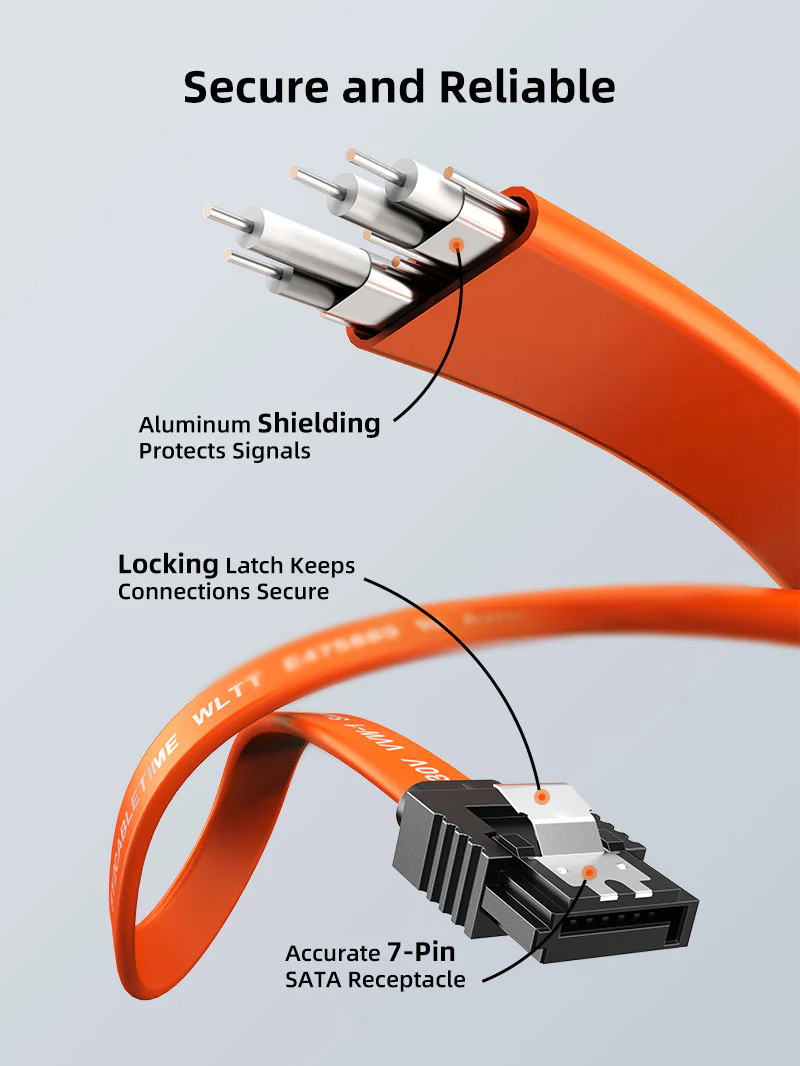 CABLETIME καλώδιο SATA III CT-SATA3R, γωνιακό, 6Gbps, 0.50m, πορτοκαλί | eLabstore.gr CABLETIME καλώδιο SATA III CT-SATA3R, γωνιακό, 6Gbps, 0.50m, πορτοκαλί | Καλώδια - Αντάπτορες | elabstore.gr