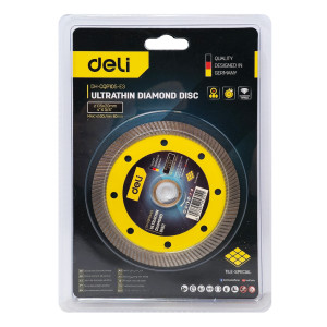 DELI δίσκος κοπής διαμαντέ DH-CQP105-E3, δομικών υλικών, ultrathin, 105mm, 14500rpm, wet & dry | Εργαλεία | elabstore.gr