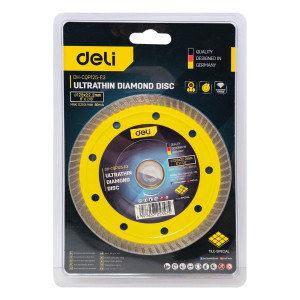 DELI δίσκος κοπής διαμαντέ DH-CQP125-E3, δομικών υλικών, ultrathin, 125mm, 12250rpm, wet & dry | Εργαλεία | elabstore.gr