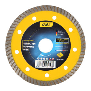 DELI δίσκος κοπής διαμαντέ DH-CQP125-E3, δομικών υλικών, ultrathin, 125mm, 12250rpm, wet & dry | Εργαλεία | elabstore.gr