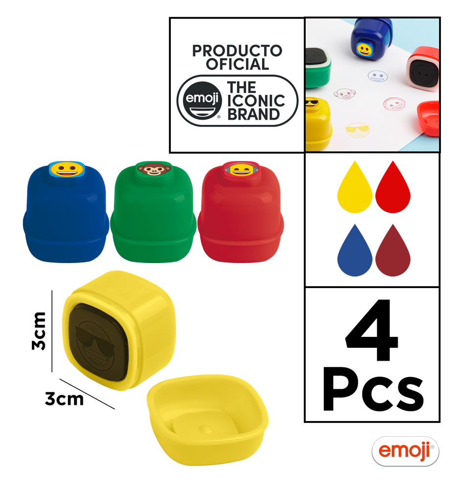 EMOJI παιδικές σφραγίδες EM24001, 4x σχέδια/χρώματα | eLabstore.gr EMOJI παιδικές σφραγίδες EM24001, 4x σχέδια/χρώματα | Αναλώσιμα - Είδη Γραφείου | elabstore.gr