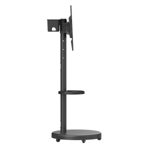 BRATECK βάση τηλεόρασης δαπέδου FS38-46TWE, 37-86", έως 50kg, με ράφι & cable management, ροδάκια, μαύρη | eLabstore.gr BRATECK βάση τηλεόρασης δαπέδου FS38-46TWE, 37-86", έως 50kg, με ράφι & cable management, ροδάκια, μαύρη | Εικόνα & Ήχος | elabstore.gr
