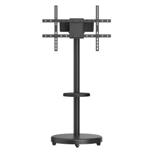 BRATECK βάση τηλεόρασης δαπέδου FS38-46TWE, 37-86", έως 50kg, με ράφι & cable management, ροδάκια, μαύρη | eLabstore.gr BRATECK βάση τηλεόρασης δαπέδου FS38-46TWE, 37-86", έως 50kg, με ράφι & cable management, ροδάκια, μαύρη | Εικόνα & Ήχος | elabstore.gr