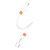 KAKUSIGA καλώδιο USB-C KSC-1024, σιλικόνης, 100W, 480Mbps, 0.25m, λευκό | eLabstore.gr KAKUSIGA καλώδιο USB-C KSC-1024, σιλικόνης, 100W, 480Mbps, 0.25m, λευκό | Καλώδια - Αντάπτορες | elabstore.gr