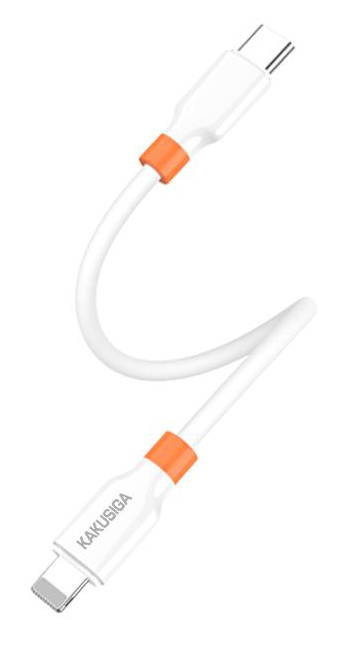 KAKUSIGA καλώδιο Lightning σε USB-C KSC-1024, σιλικόνης, 30W, 480Mbps, 0.25m, λευκό | eLabstore.gr KAKUSIGA καλώδιο Lightning σε USB-C KSC-1024, σιλικόνης, 30W, 480Mbps, 0.25m, λευκό | Καλώδια - Αντάπτορες | elabstore.gr