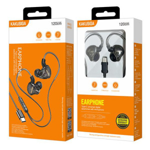 KAKUSIGA earphones με μικρόφωνο KSC-1300, USB-C σύνδεση, 10mm, 1.2m, μαύρα | eLabstore.gr KAKUSIGA earphones με μικρόφωνο KSC-1300, USB-C σύνδεση, 10mm, 1.2m, μαύρα | Αξεσουάρ κινητών | elabstore.gr