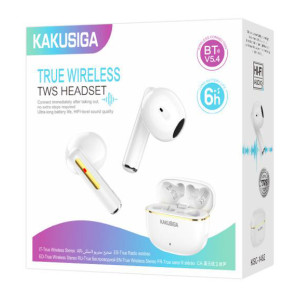 KAKUSIGA earphones με θήκη φόρτισης KSC-1482, True Wireless, 15mm, 35/300mAh, λευκά | Αξεσουάρ κινητών | elabstore.gr