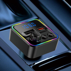 KAKUSIGA FM transmitter & φορτιστής KSC-1982, USB/USB-C, 55W, Bluetooth, μαύρο | Gadgets - Αξεσουάρ | elabstore.gr