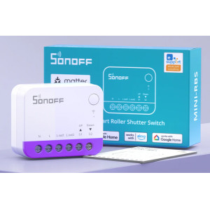 SONOFF smart διακόπτης MINI-RBS για μηχανισμό κουρτινών, WiFi, συμβατός με Matter, λευκός | Εργαλεία | elabstore.gr