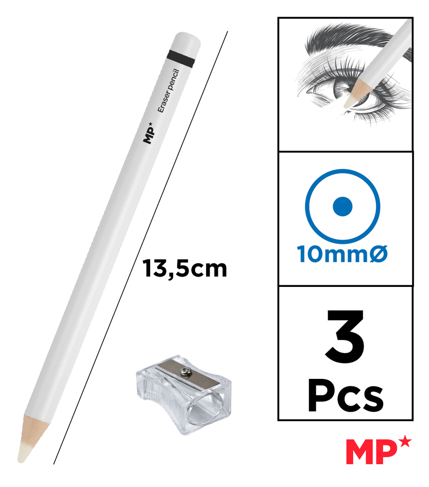 MP ξυλομπογιά PA1102 με ξύστρα, 5mm μύτη, στρογγυλό, λευκό, 2τμχ | eLabstore.gr MP ξυλομπογιά PA1102 με ξύστρα, 5mm μύτη, στρογγυλό, λευκό, 2τμχ | Αναλώσιμα - Είδη Γραφείου | elabstore.gr