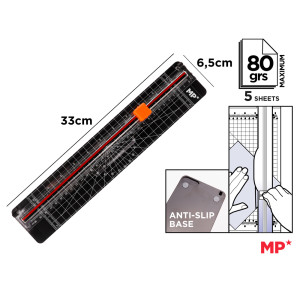 MP κόφτης χαρτιού PA1104, επιτραπέζιος, 30cm, μαύρος | Αναλώσιμα - Είδη Γραφείου | elabstore.gr
