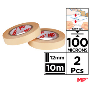 MP κολλητική ταινία διπλής όψεως PA512-01, 12mm, 10m, μπεζ, 2τμχ | Εργαλεία | elabstore.gr