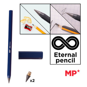 MP eternal μολύβι PE560 με γόμα & 2x ανταλλακτικές μύτες, μπλε | eLabstore.gr MP eternal μολύβι PE560 με γόμα & 2x ανταλλακτικές μύτες, μπλε | Αναλώσιμα - Είδη Γραφείου | elabstore.gr
