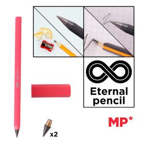 MP eternal μολύβι PE560 με γόμα & 2x ανταλλακτικές μύτες, ροζ | Αναλώσιμα - Είδη Γραφείου | elabstore.gr