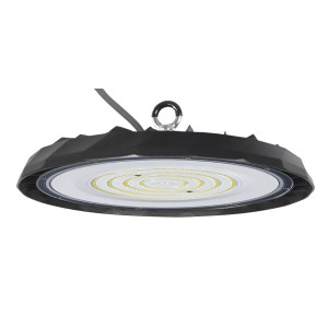 POWERTECH LED φωτιστικό καμπάνα PT-1557, 100W, 6500K, Φ30x4cm, IP65, μαύρο | Φωτισμός | elabstore.gr