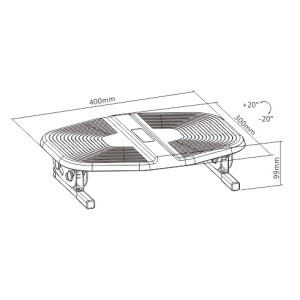 POWERTECH υποπόδιο γραφείου PT-1566 με ρυθμιζόμενη κλίση, μαύρο/λαδί | eLabstore.gr POWERTECH υποπόδιο γραφείου PT-1566 με ρυθμιζόμενη κλίση, μαύρο/λαδί | eLabstore.gr