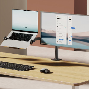 POWERTECH βάση γραφείου οθόνης & laptop PT-1569, 17-32", έως 10kg | Εικόνα & Ήχος | elabstore.gr
