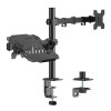 POWERTECH βάση γραφείου οθόνης & laptop PT-1569, 17-32", έως 10kg | Εικόνα & Ήχος | elabstore.gr
