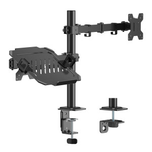 POWERTECH βάση γραφείου οθόνης & laptop PT-1569, 17-32", έως 10kg | Εικόνα & Ήχος | elabstore.gr