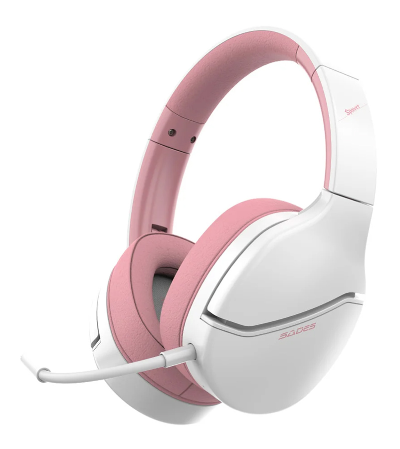 SADES gaming headset Spower, 3.5mm σύνδεση, 40mm, multi-platform, ροζ/λευκό | eLabstore.gr SADES gaming headset Spower, 3.5mm σύνδεση, 40mm, multi-platform, ροζ/λευκό | Συνοδευτικά PC | elabstore.gr