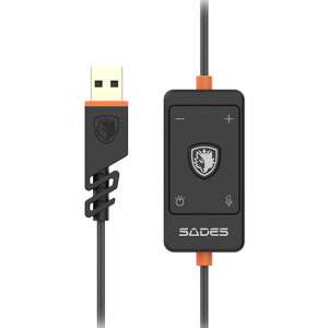 SADES gaming headset Spectre, USB σύνδεση, 50mm, V7.1 surround, multi-platform, μαύρο | eLabstore.gr SADES gaming headset Spectre, USB σύνδεση, 50mm, V7.1 surround, multi-platform, μαύρο | Συνοδευτικά PC | elabstore.gr