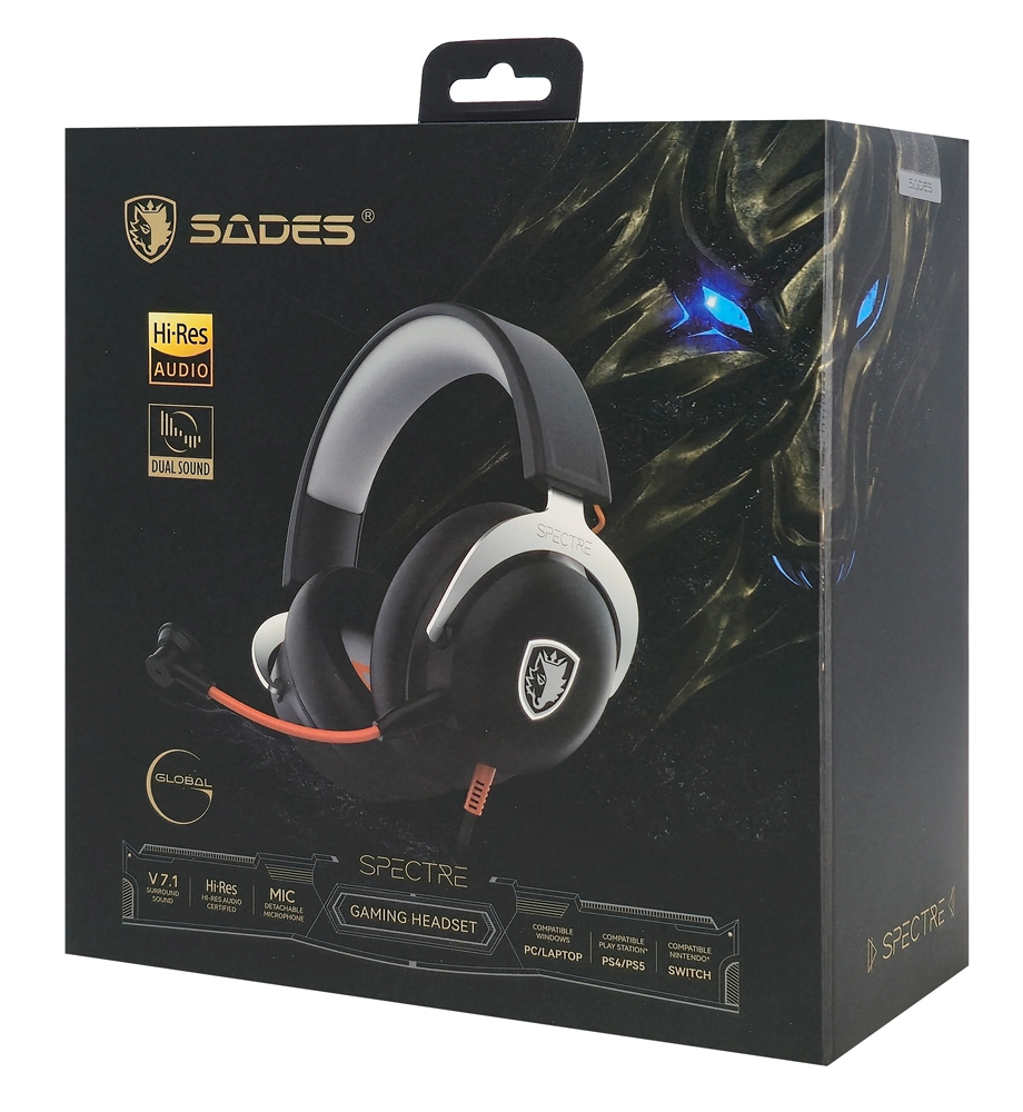 SADES gaming headset Spectre, USB σύνδεση, 50mm, V7.1 surround, multi-platform, μαύρο | eLabstore.gr SADES gaming headset Spectre, USB σύνδεση, 50mm, V7.1 surround, multi-platform, μαύρο | Συνοδευτικά PC | elabstore.gr