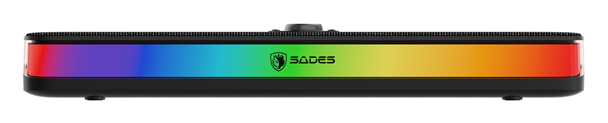 SADES soundbar Posevolt με RGB φωτισμό, 10W, Bluetooth & USB-C/USB, μαύρο | eLabstore.gr SADES soundbar Posevolt με RGB φωτισμό, 10W, Bluetooth & USB-C/USB, μαύρο | Συνοδευτικά PC | elabstore.gr