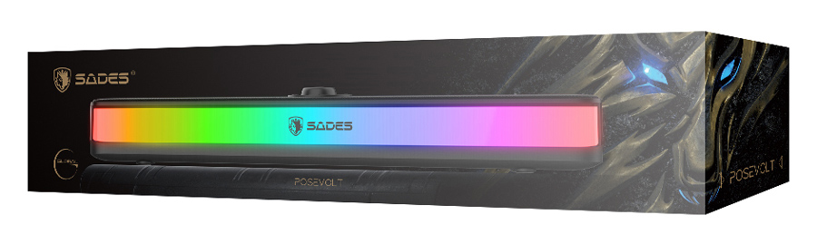 SADES soundbar Posevolt με RGB φωτισμό, 10W, Bluetooth & USB-C/USB, μαύρο | eLabstore.gr SADES soundbar Posevolt με RGB φωτισμό, 10W, Bluetooth & USB-C/USB, μαύρο | Συνοδευτικά PC | elabstore.gr