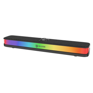 SADES soundbar Posevolt με RGB φωτισμό, 10W, Bluetooth & USB-C/USB, μαύρο | Συνοδευτικά PC | elabstore.gr
