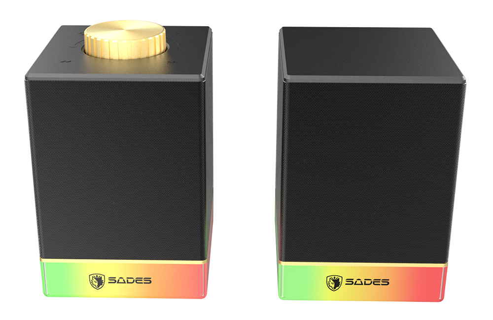 SADES gaming ηχεία Dionsyn με RGB φωτισμό, 2x 5W, Bluetooth & USB-C/USB, μαύρα | eLabstore.gr SADES gaming ηχεία Dionsyn με RGB φωτισμό, 2x 5W, Bluetooth & USB-C/USB, μαύρα | Συνοδευτικά PC | elabstore.gr