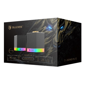 SADES gaming ηχεία Dionsyn με RGB φωτισμό, 2x 5W, Bluetooth & USB-C/USB, μαύρα | eLabstore.gr SADES gaming ηχεία Dionsyn με RGB φωτισμό, 2x 5W, Bluetooth & USB-C/USB, μαύρα | Συνοδευτικά PC | elabstore.gr