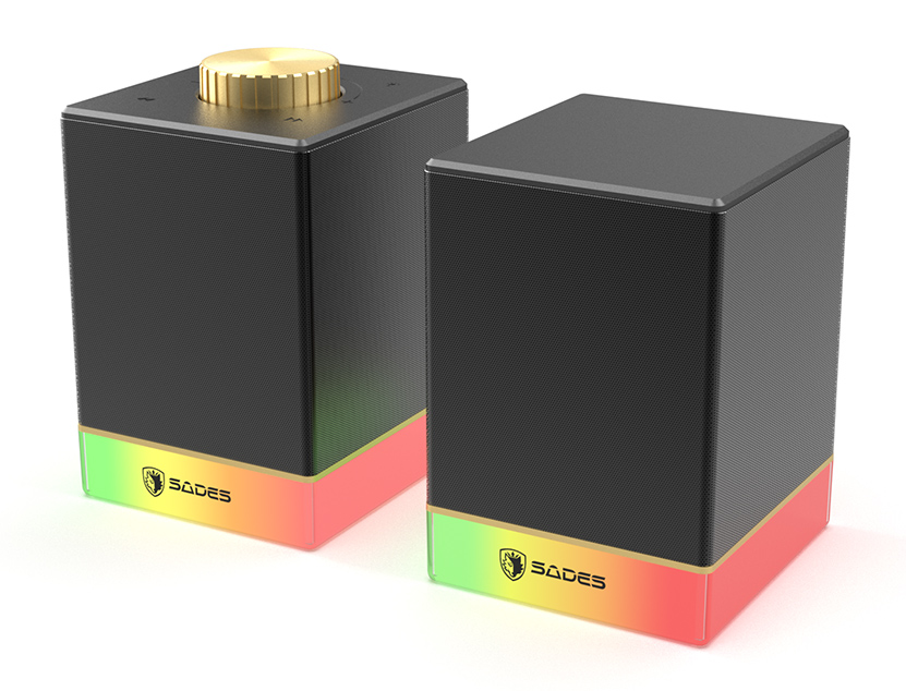SADES gaming ηχεία Dionsyn με RGB φωτισμό, 2x 5W, Bluetooth & USB-C/USB, μαύρα | eLabstore.gr SADES gaming ηχεία Dionsyn με RGB φωτισμό, 2x 5W, Bluetooth & USB-C/USB, μαύρα | Συνοδευτικά PC | elabstore.gr