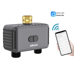 INHOCON smart προγραμματιστής ποτίσματος SGW08W, 2 θέσεων, WiFi, IP55 | Οικιακός εξοπλισμός | elabstore.gr