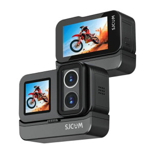 SJCAM action camera SJ20 με 2x φακούς, 2x οθόνες, 20MP/4K, WiFi, αδιάβροχη θήκη, μαύρη | Εικόνα & Ήχος | elabstore.gr