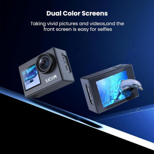 SJCAM action camera SJ4000 Dual Screen, 2x οθόνες, 16MP/4K, WiFi, αδιάβροχη θήκη, μαύρη | Εικόνα & Ήχος | elabstore.gr