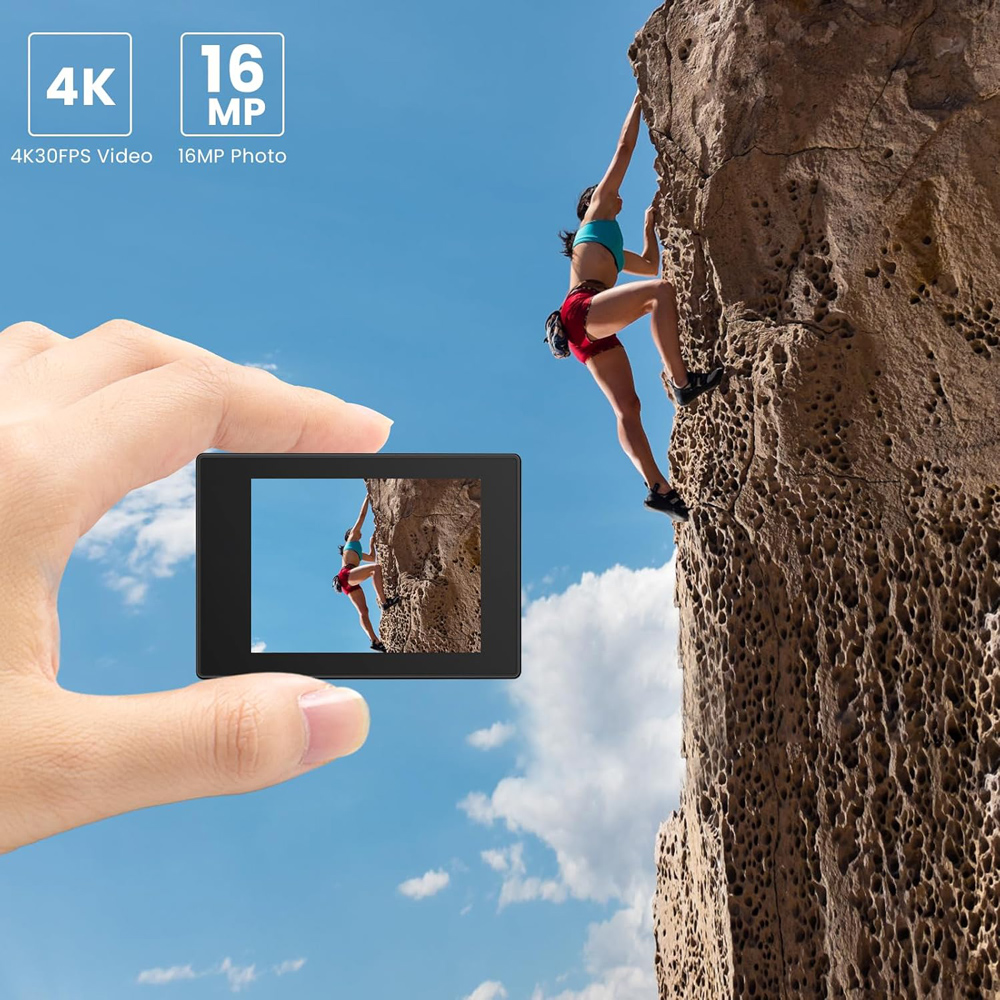 SJCAM action camera SJ4000 Dual Screen, 2x οθόνες, 16MP/4K, WiFi, αδιάβροχη θήκη, μαύρη | eLabstore.gr SJCAM action camera SJ4000 Dual Screen, 2x οθόνες, 16MP/4K, WiFi, αδιάβροχη θήκη, μαύρη | Εικόνα & Ήχος | elabstore.gr