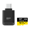 SILICON POWER κάρτα μνήμης microSDXC Inspire με card reader, 128GB, C10 UHS-I U3 V30 A2 | Συνοδευτικά PC | elabstore.gr