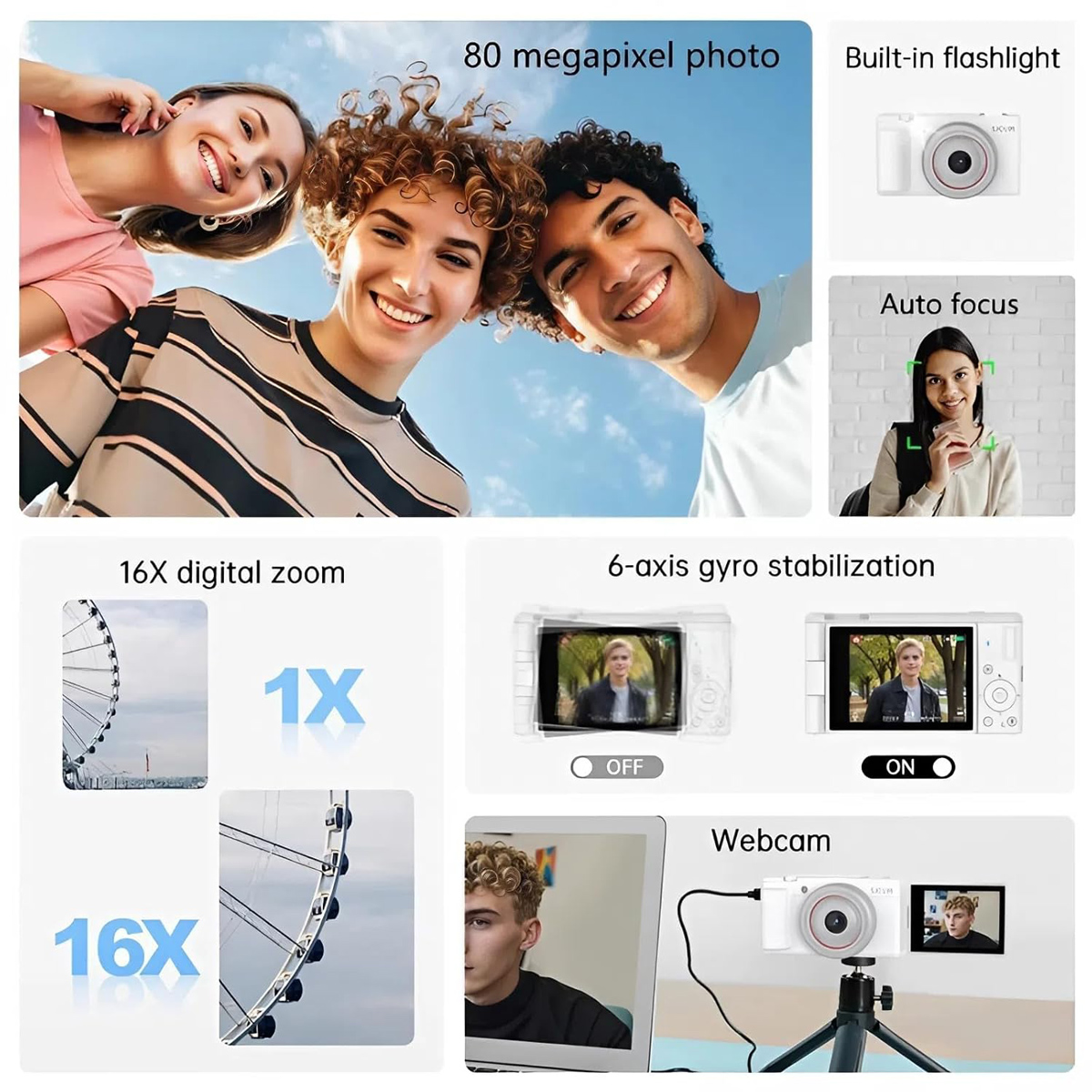 SJCAM compact φωτογραφική μηχανή ZV200, 12MP, 16x ψηφιακό zoom, μαύρη | eLabstore.gr SJCAM compact φωτογραφική μηχανή ZV200, 12MP, 16x ψηφιακό zoom, μαύρη | Εικόνα & Ήχος | elabstore.gr