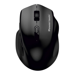 POWERTECH ασύρματο ποντίκι PT-1578, 2.4GHz & Bluetooth, έως 4000DPI, μαύρο | Συνοδευτικά PC | elabstore.gr