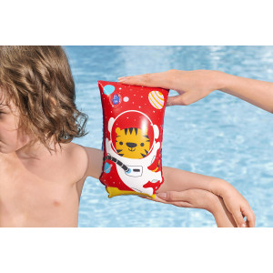 BESTWAY μπρατσάκια 32102, 30x15cm, 5-12 ετών, Astro Tiger | Είδη Εξοχής & Παραλίας | elabstore.gr