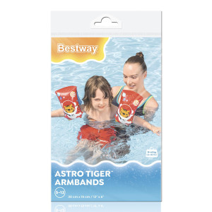 BESTWAY μπρατσάκια 32102, 30x15cm, 5-12 ετών, Astro Tiger | Είδη Εξοχής & Παραλίας | elabstore.gr
