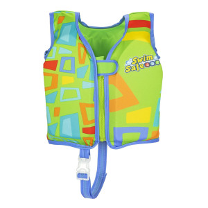 BESTWAY παιδικό γιλέκο κολύμβησης 32176, S/M, 1-3 ετών, 50+UPF, πράσινο | Είδη Εξοχής & Παραλίας | elabstore.gr