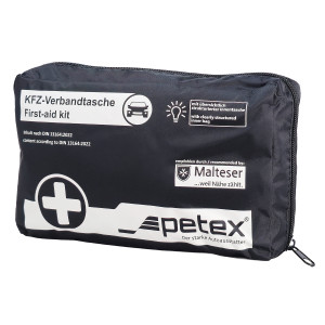 PETEX kit πρώτων βοηθειών για οχήματα 43930004, DIN 13164-2022, μαύρο | Gadgets - Αξεσουάρ | elabstore.gr